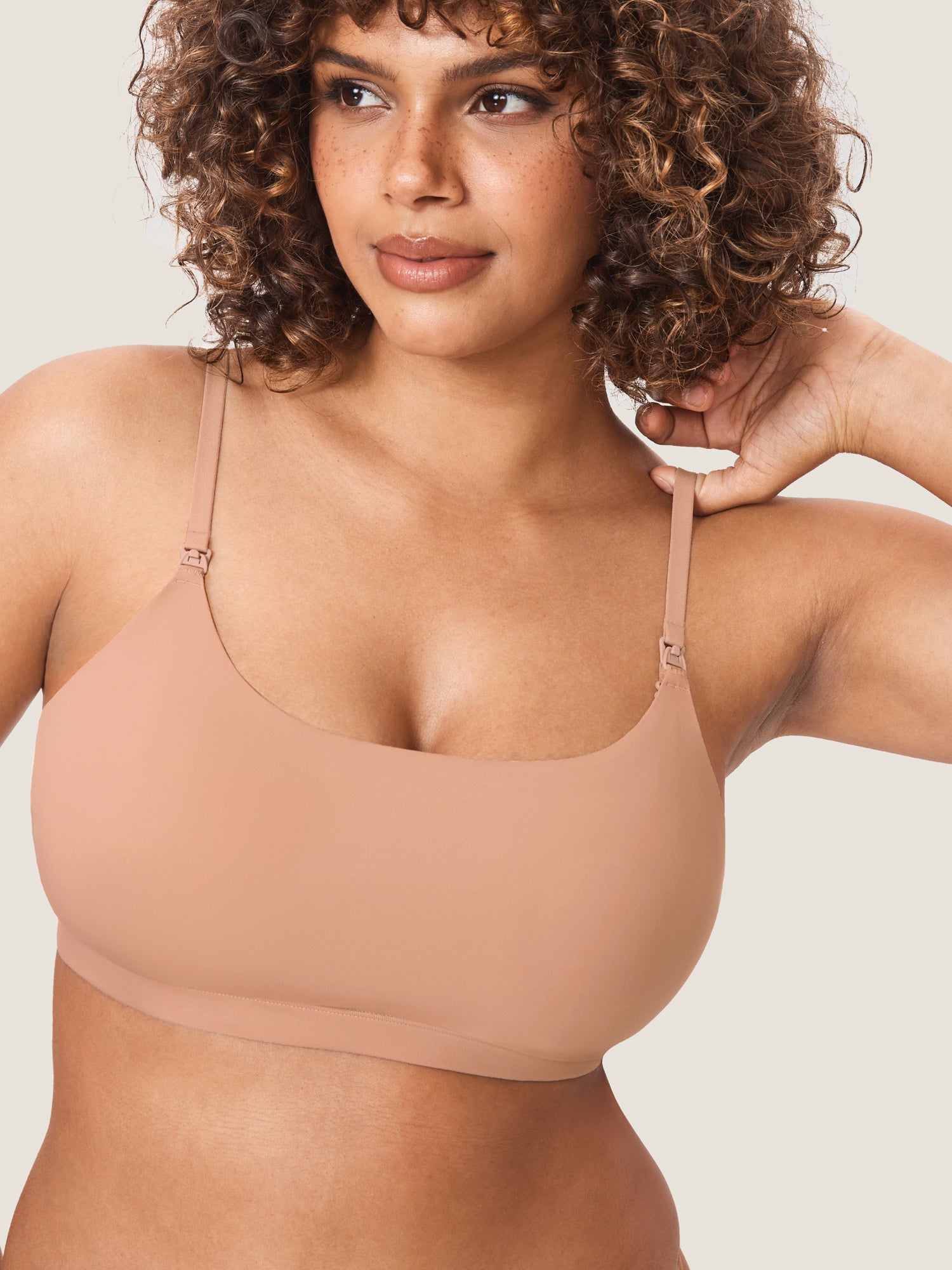 Inbarely® All-In-One Pumping Bra Cream Coffee