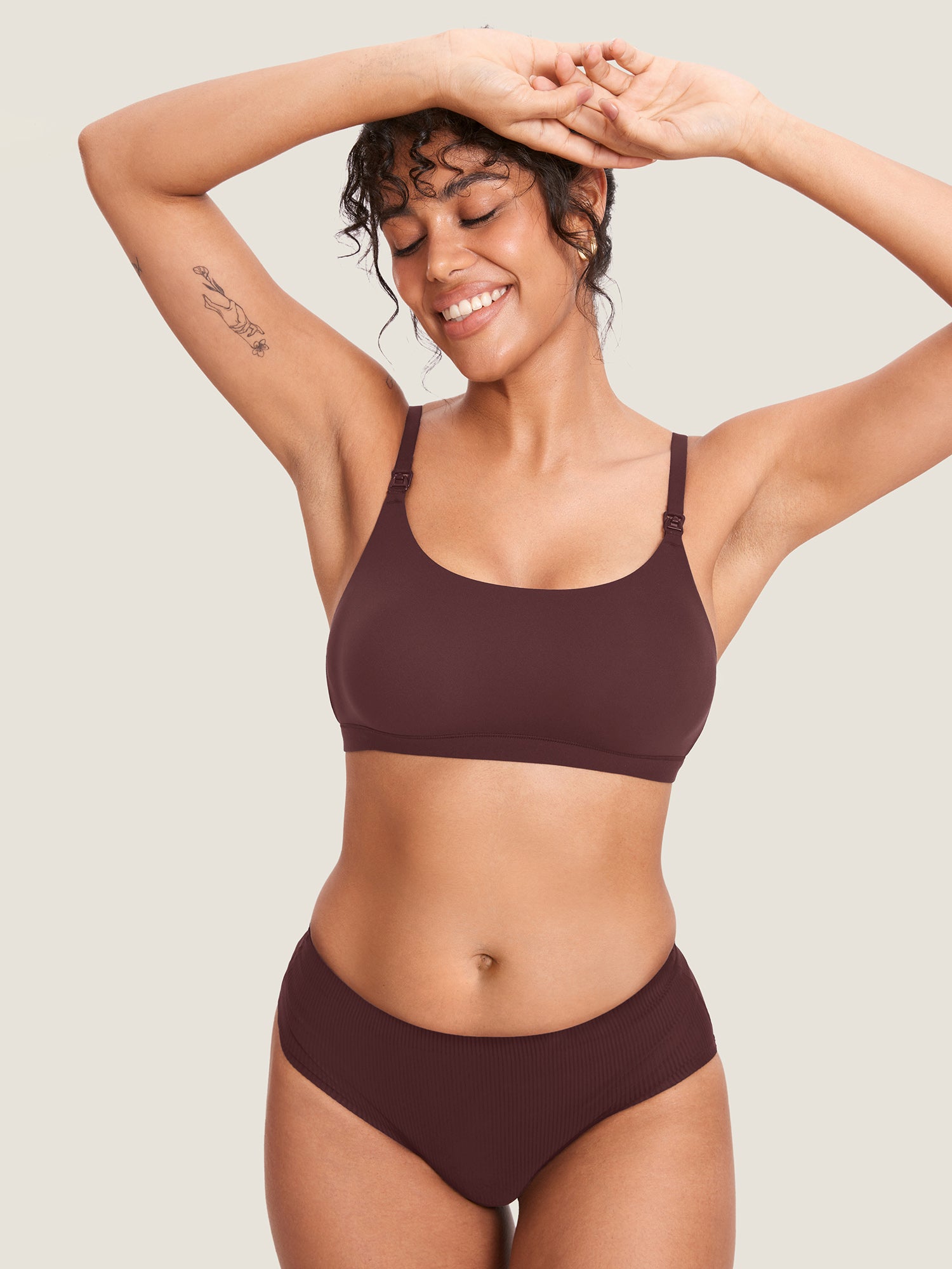 Inbarely® Scoop Nursing Bra Hazelnut