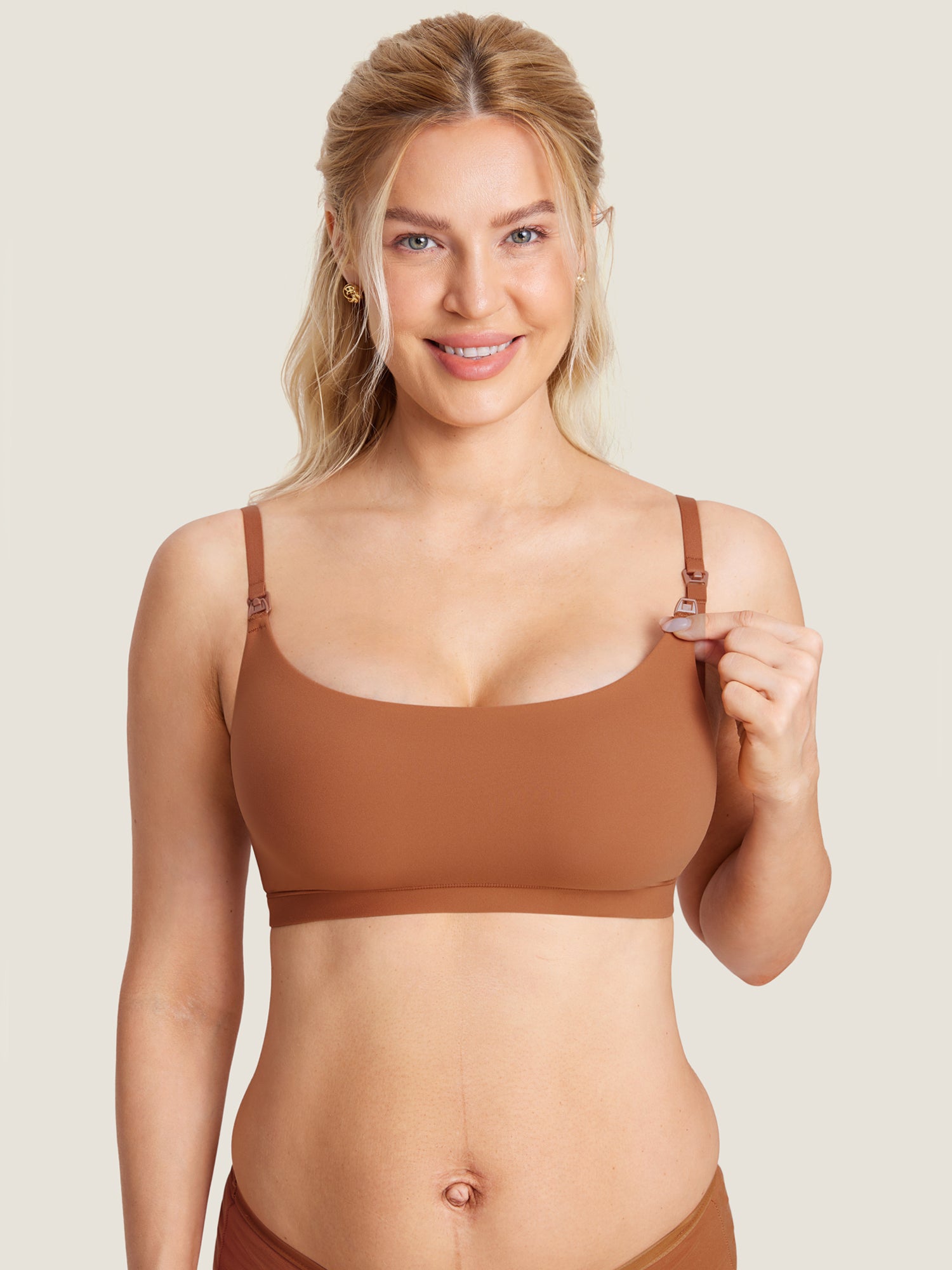 Inbarely® Scoop Nursing Bra Bronze Beige