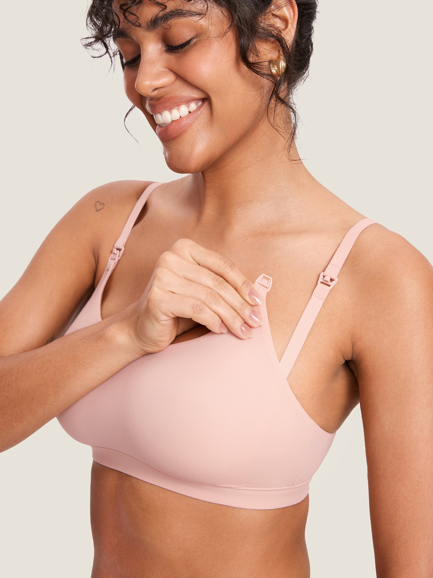 Inbarely® Scoop Nursing Bra Blush Pink