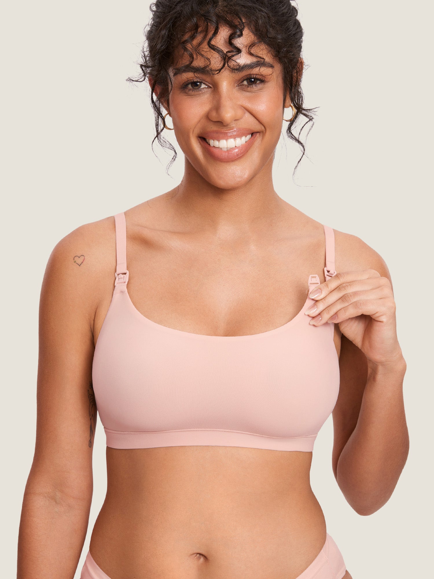 Inbarely® Scoop Nursing Bra Blush Pink