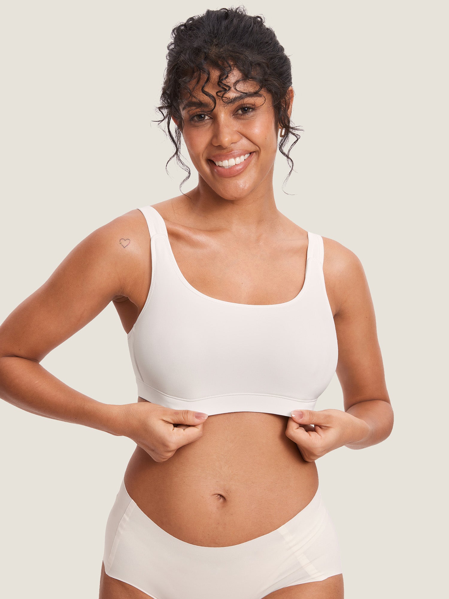 Natrelax® Velcro All-in-One Nursing & Pumping Bra Iceland White