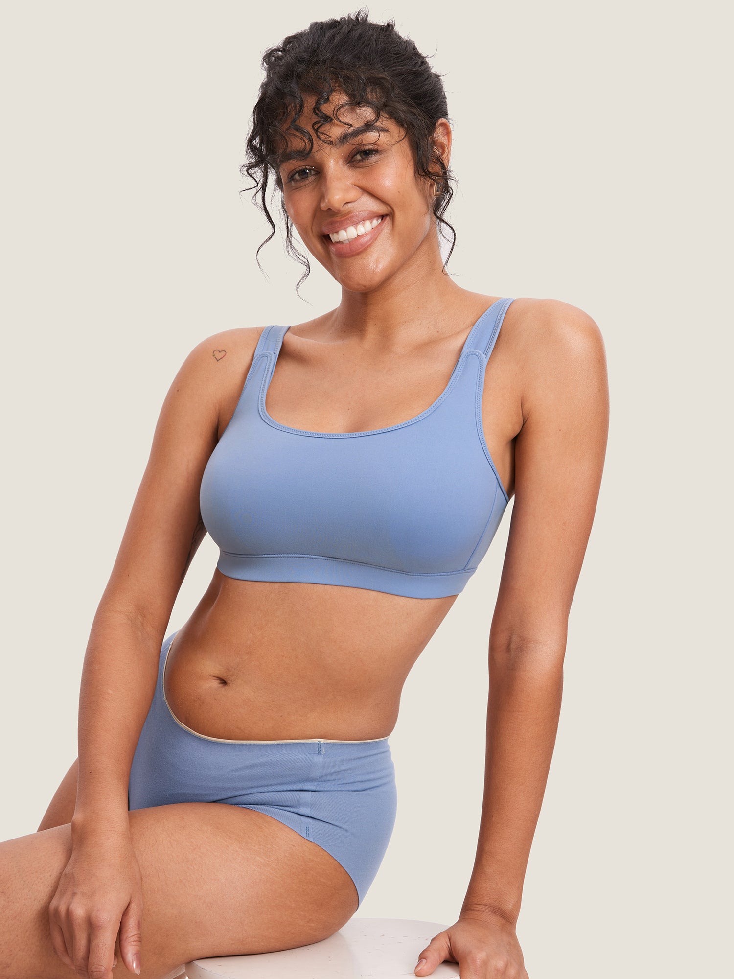 Natrelax® Velcro All-in-One Nursing & Pumping Bra Frost Blue