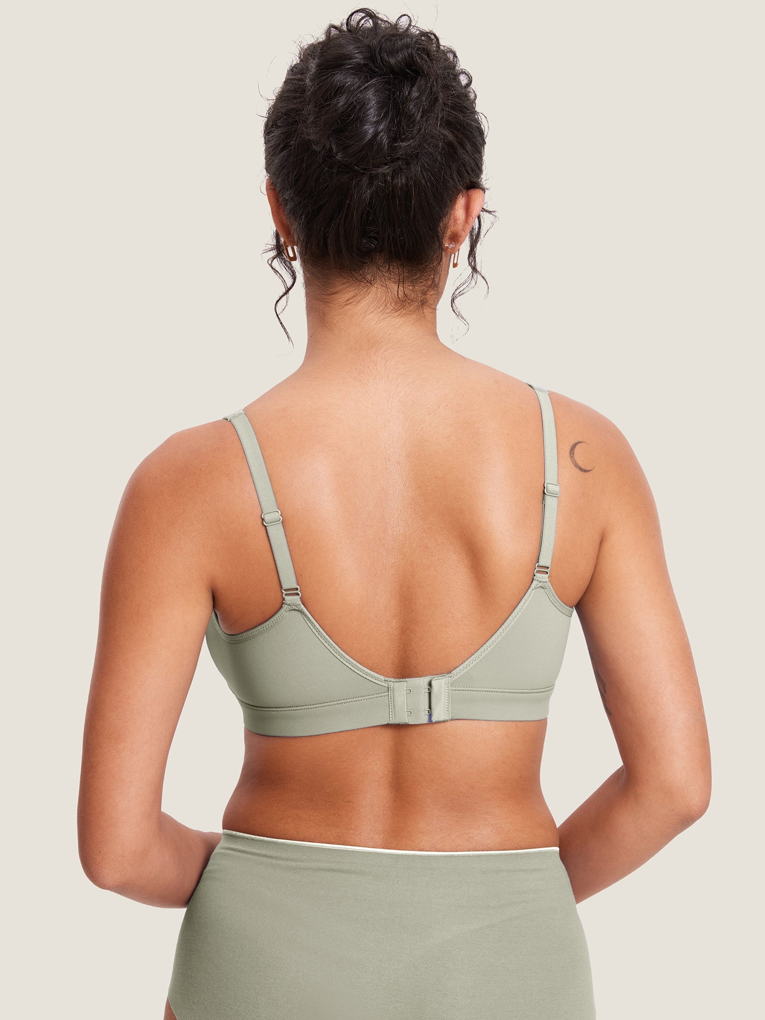 Natrelax® Velcro All-in-One Nursing & Pumping Bra Light Greenish Gray