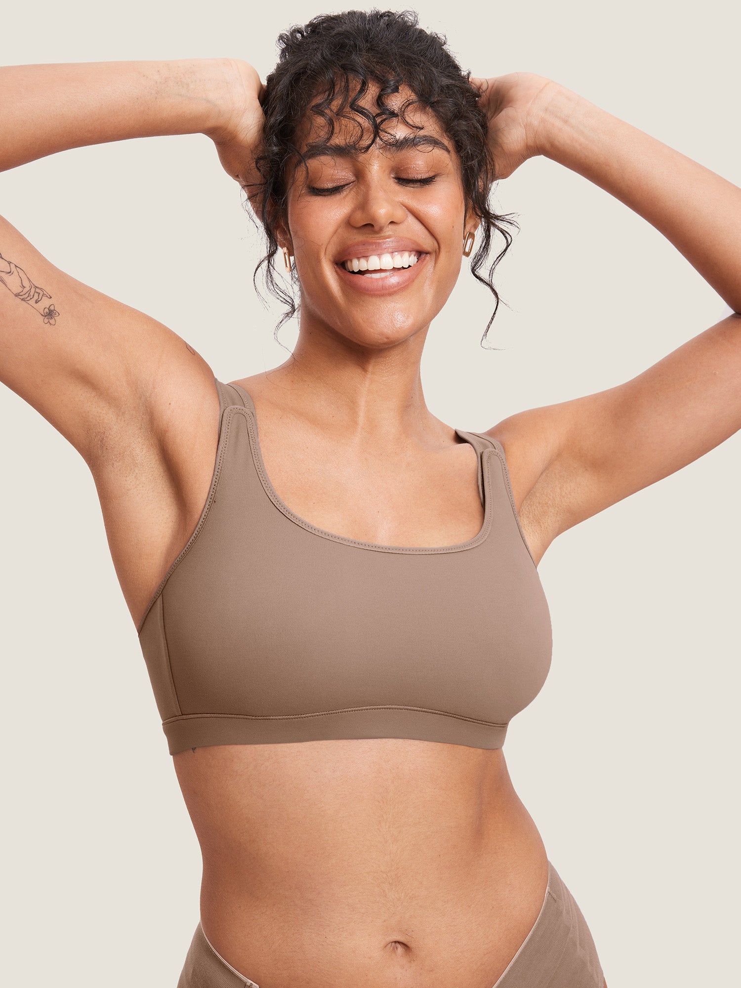 Natrelax® Velcro All-in-One Nursing & Pumping Bra Latte Coffee