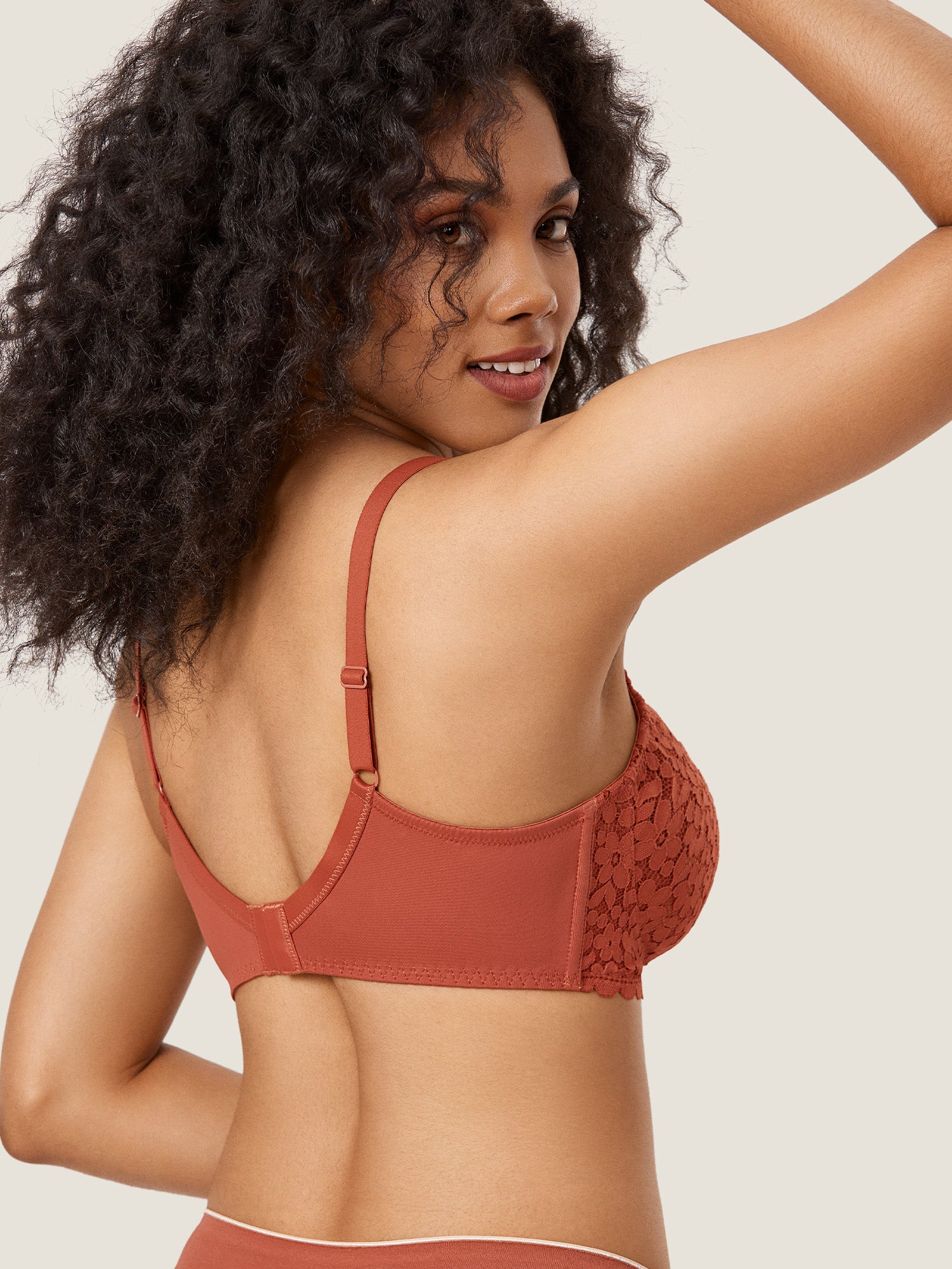 Lace Hands Free Pumping Bra Pumpkin