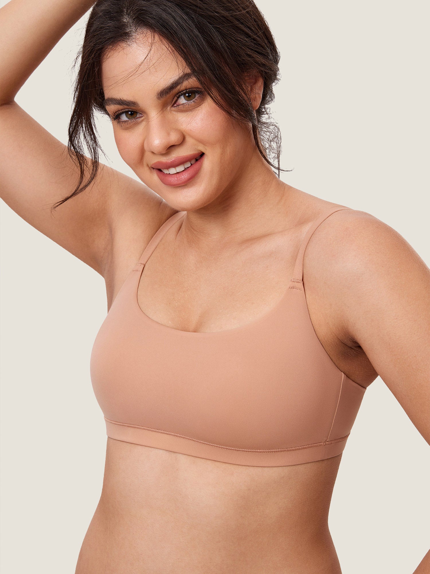 Inbarely® Scoop Everyday Bralette Cream Coffee