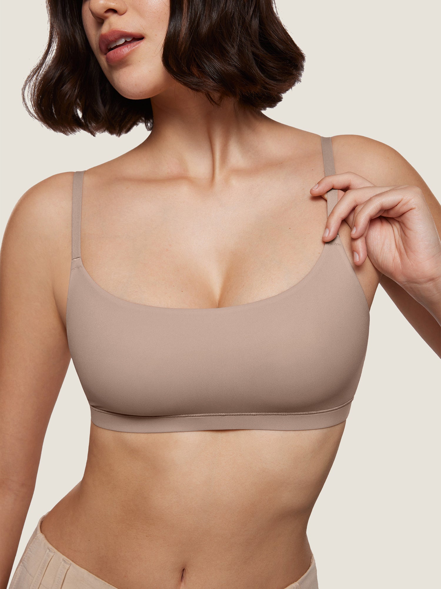 Inbarely® Scoop Everyday Bralette Rose Gray