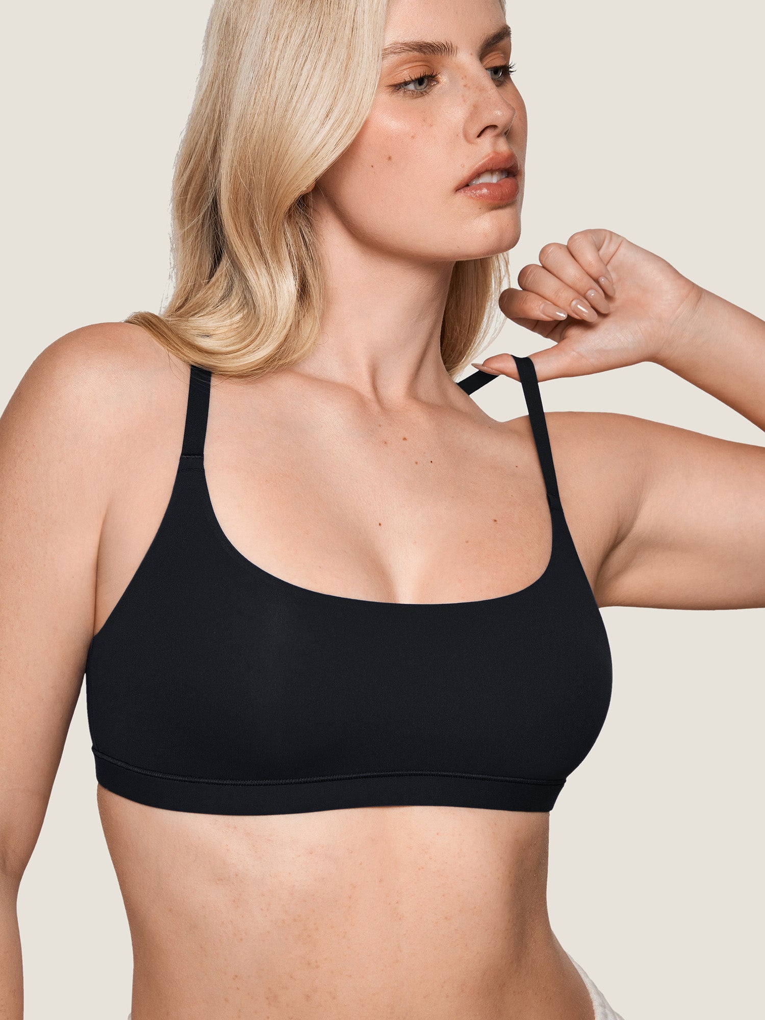 Inbarely® Racerback Everyday Bralette Black