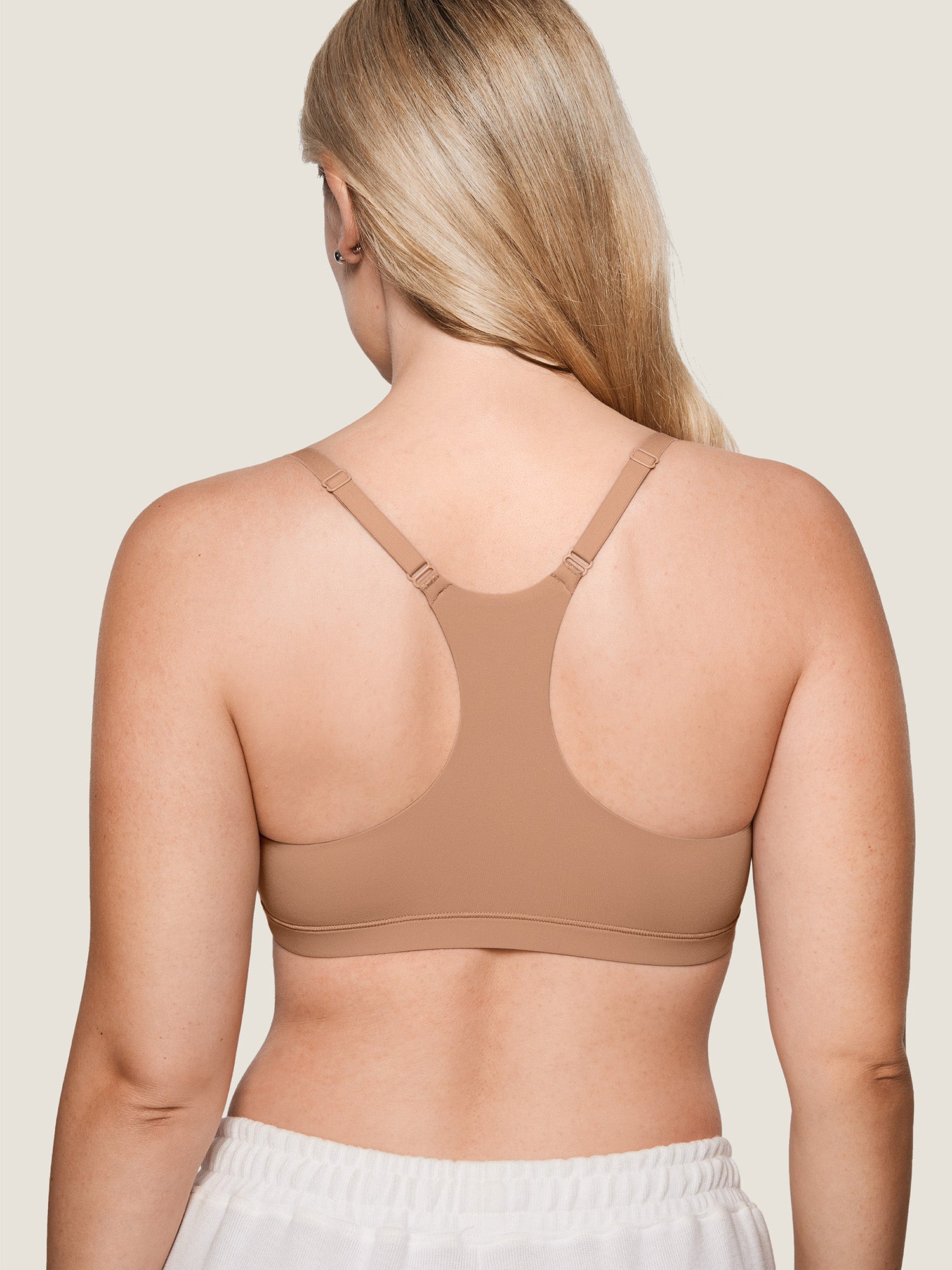 Inbarely® Racerback Everyday Bralette Gravel Beige