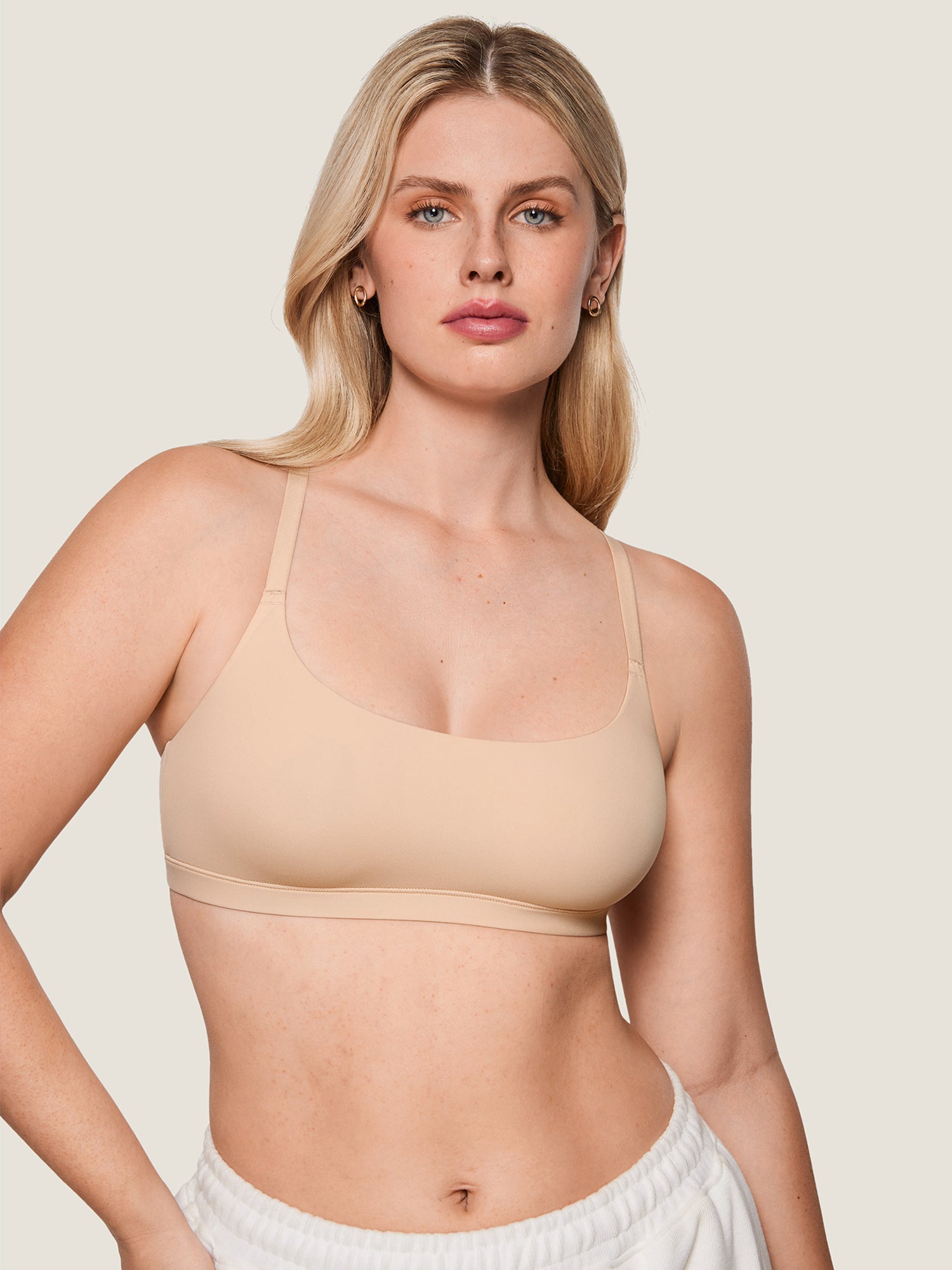 Inbarely® Racerback Everyday Bralette Beige