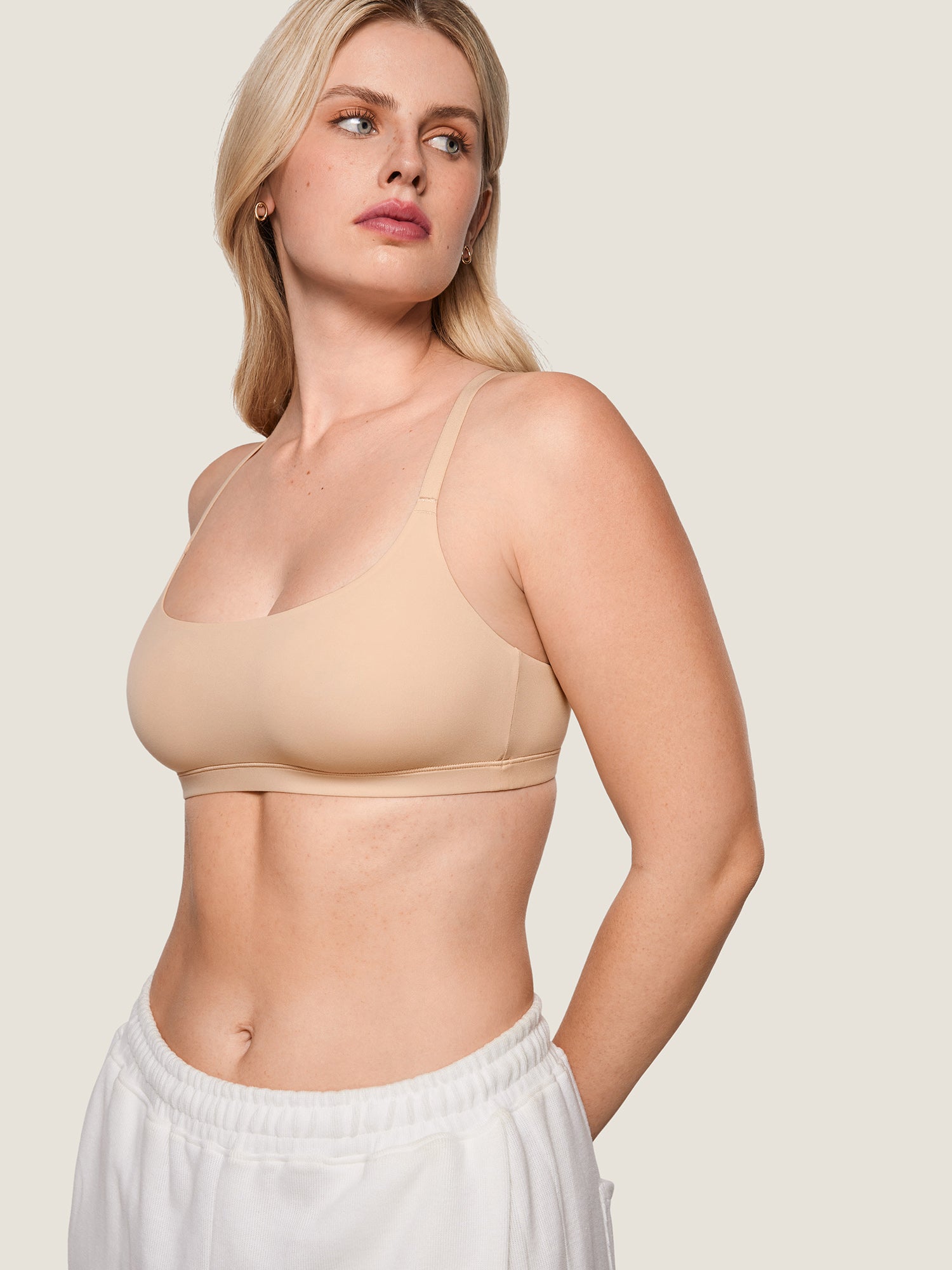 Inbarely® Racerback Everyday Bralette Beige