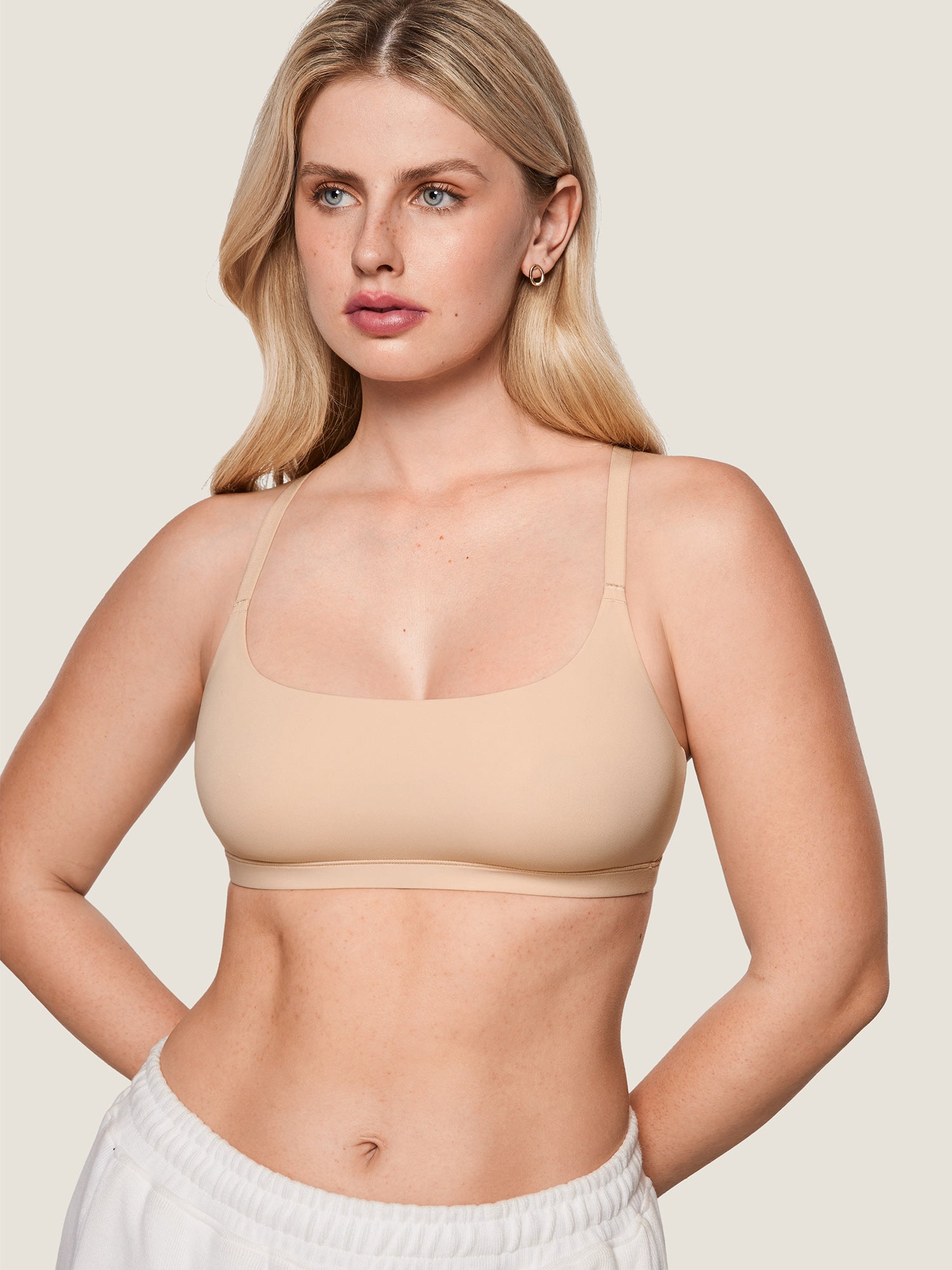 Inbarely® Racerback Everyday Bralette Beige