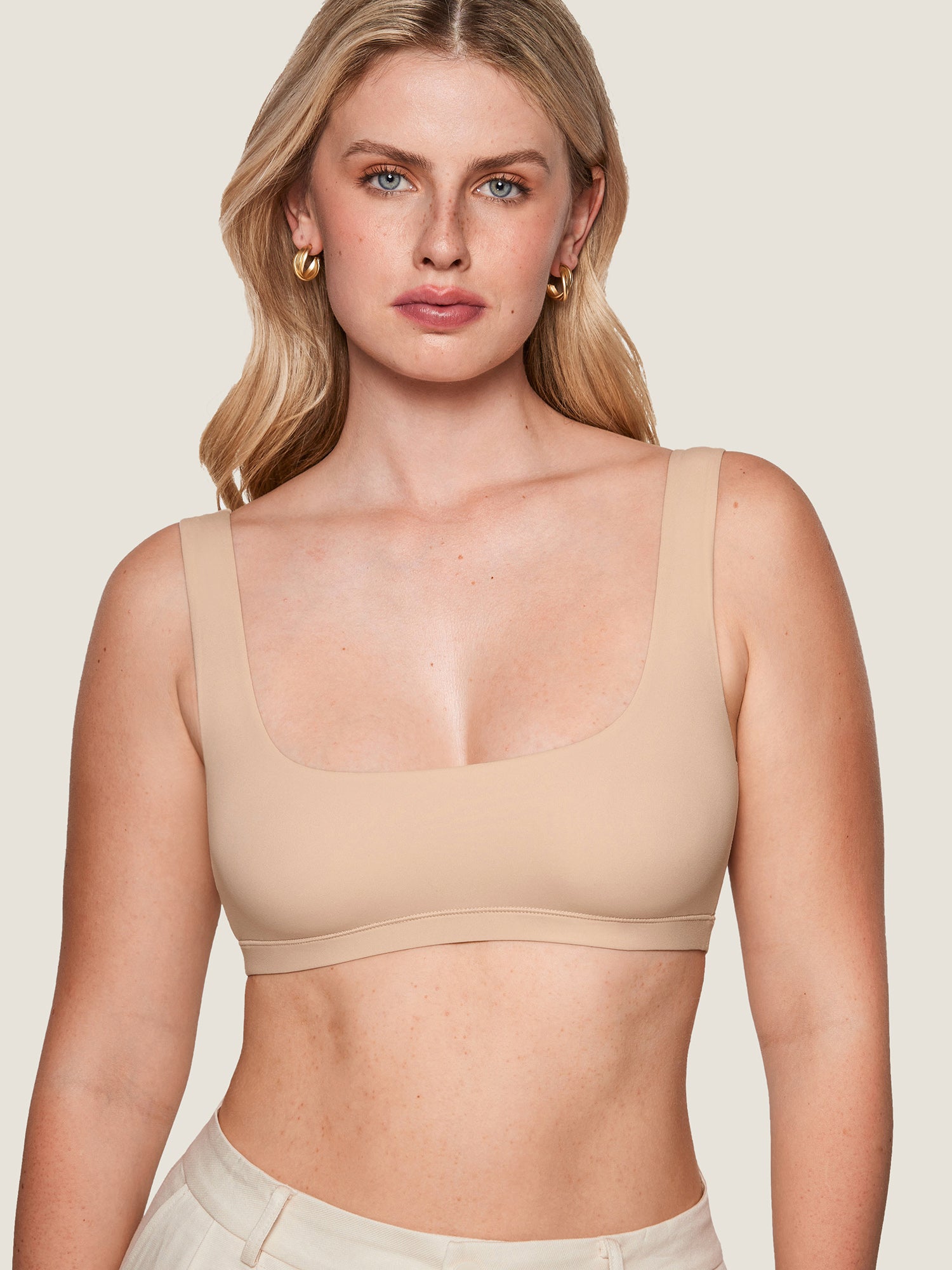 Inbarely® Soft Seamless Everyday Bralette Wheat Beige