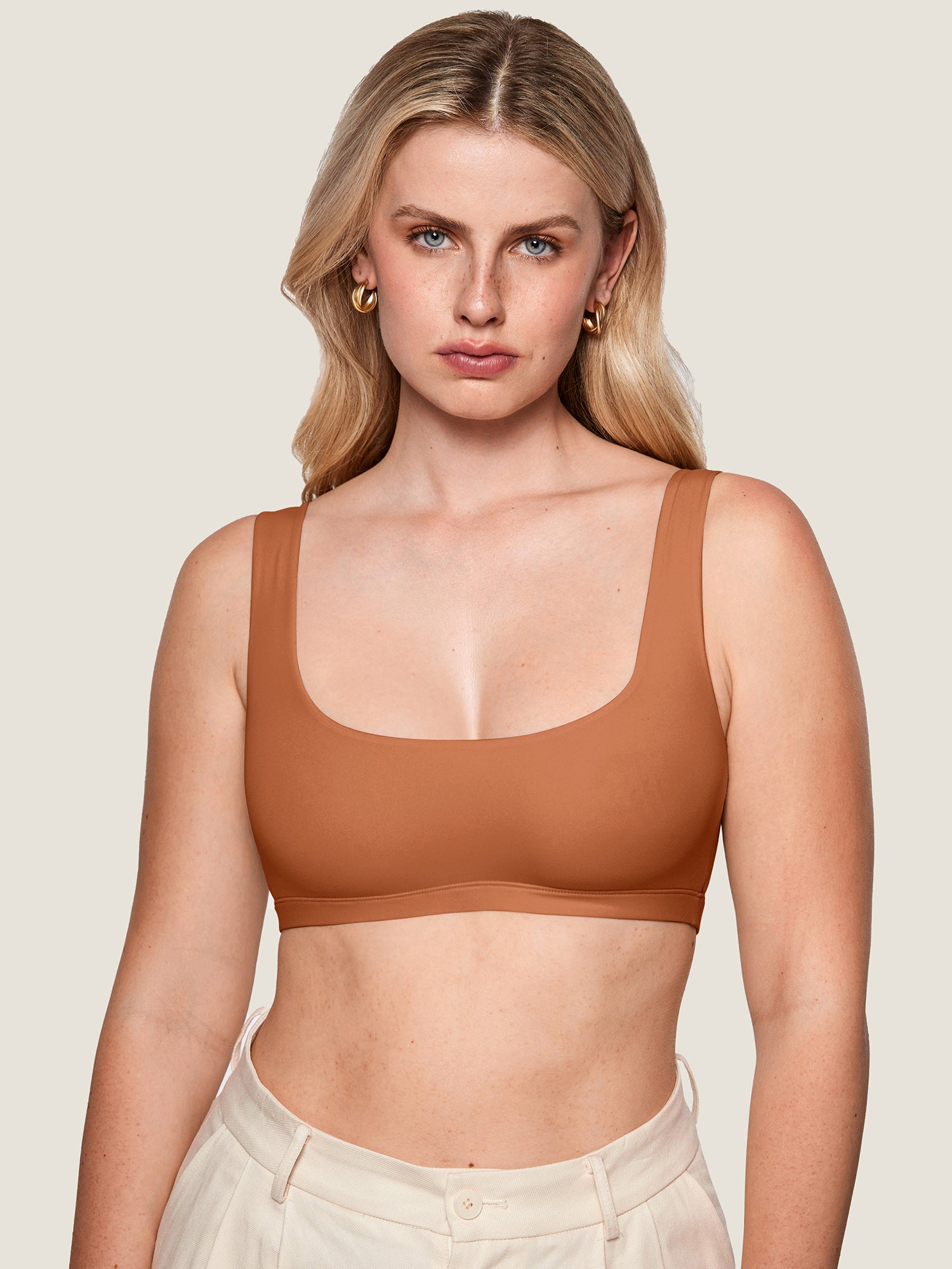 Inbarely® Soft Seamless Everyday Bralette Bronze Beige