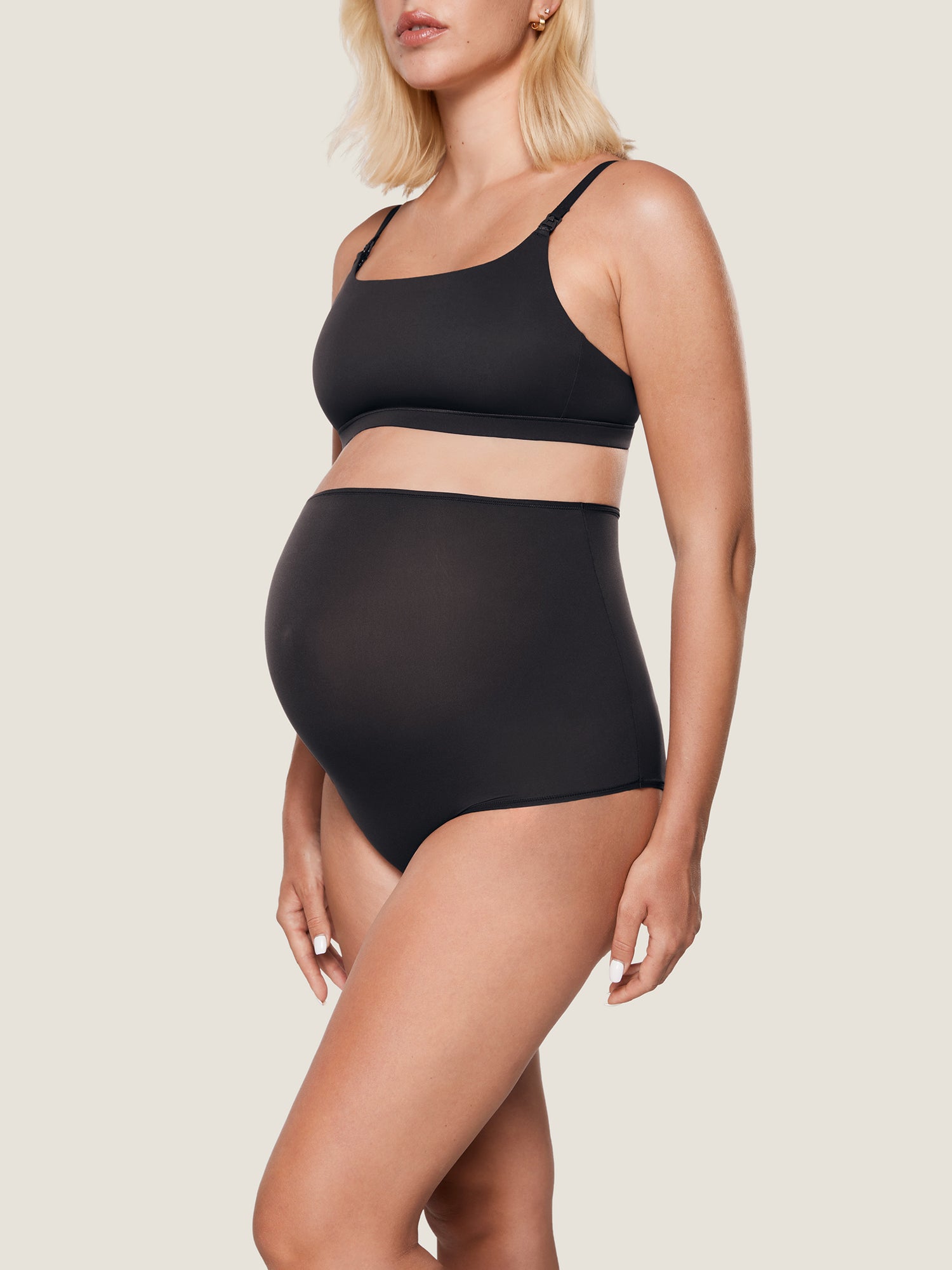 Inbarely® Soft High Waist Maternity Underwear - 2 Pack Black (2 Pack)