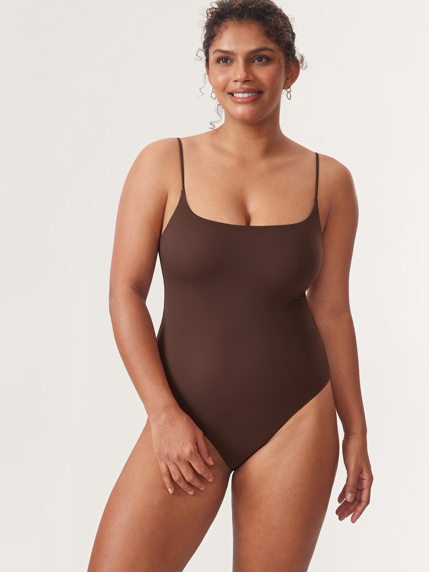 Inbarely® Cami Bodysuit Hazelnut