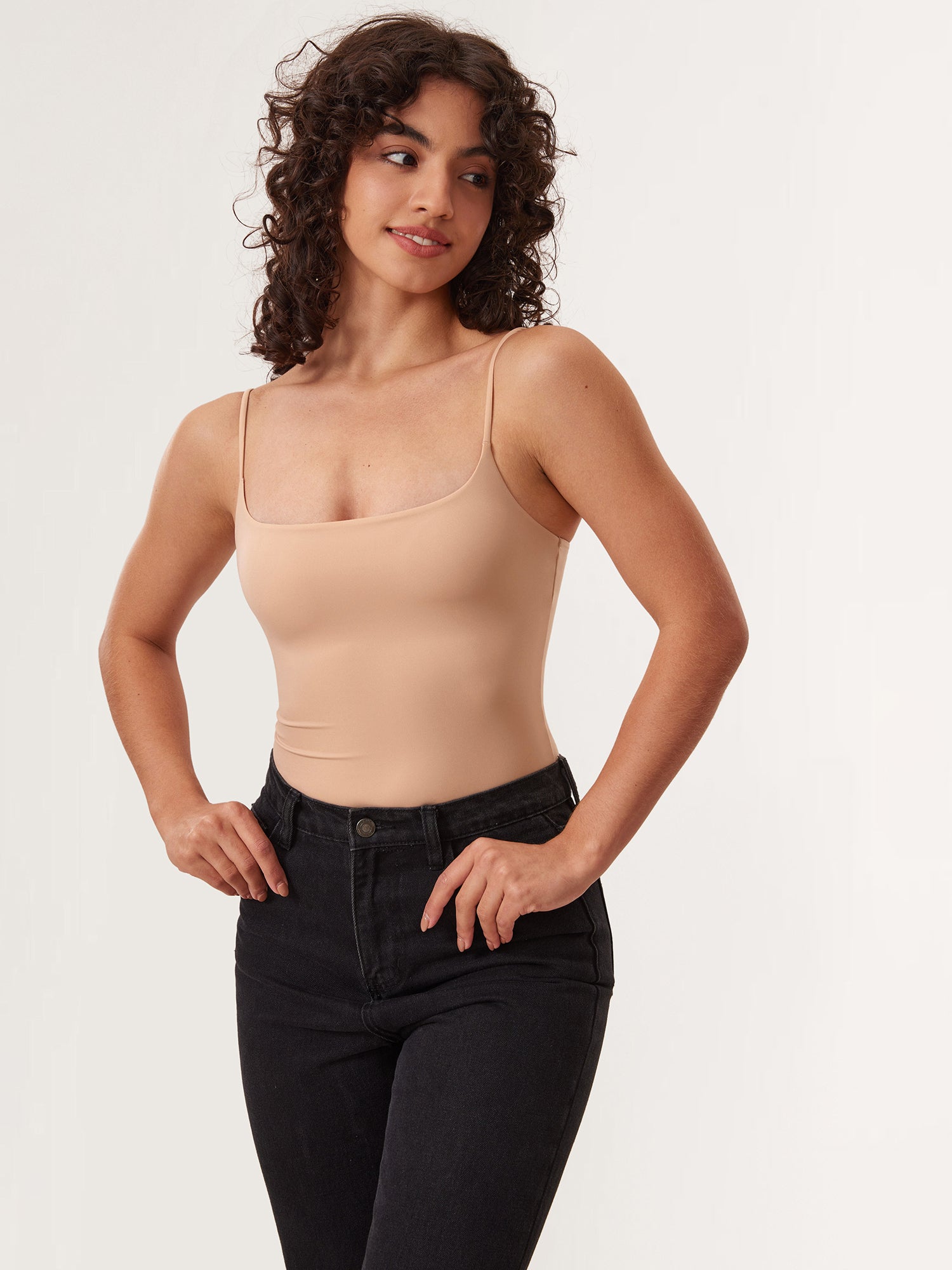 Inbarely® Cami Bodysuit Warm Beige