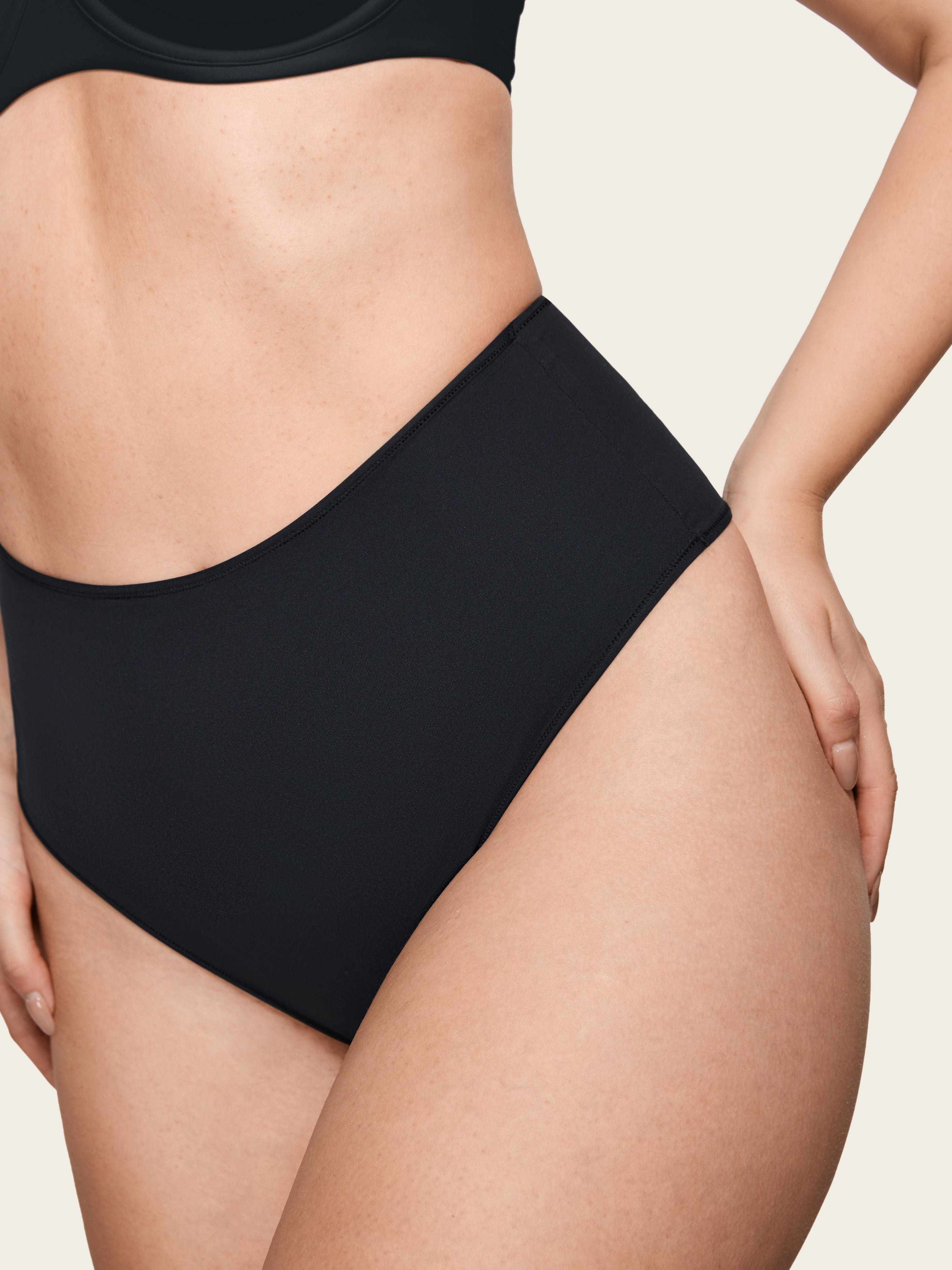 Inbarely® Smooth High Waisted Thongs 3 Pack Basic (3pack)