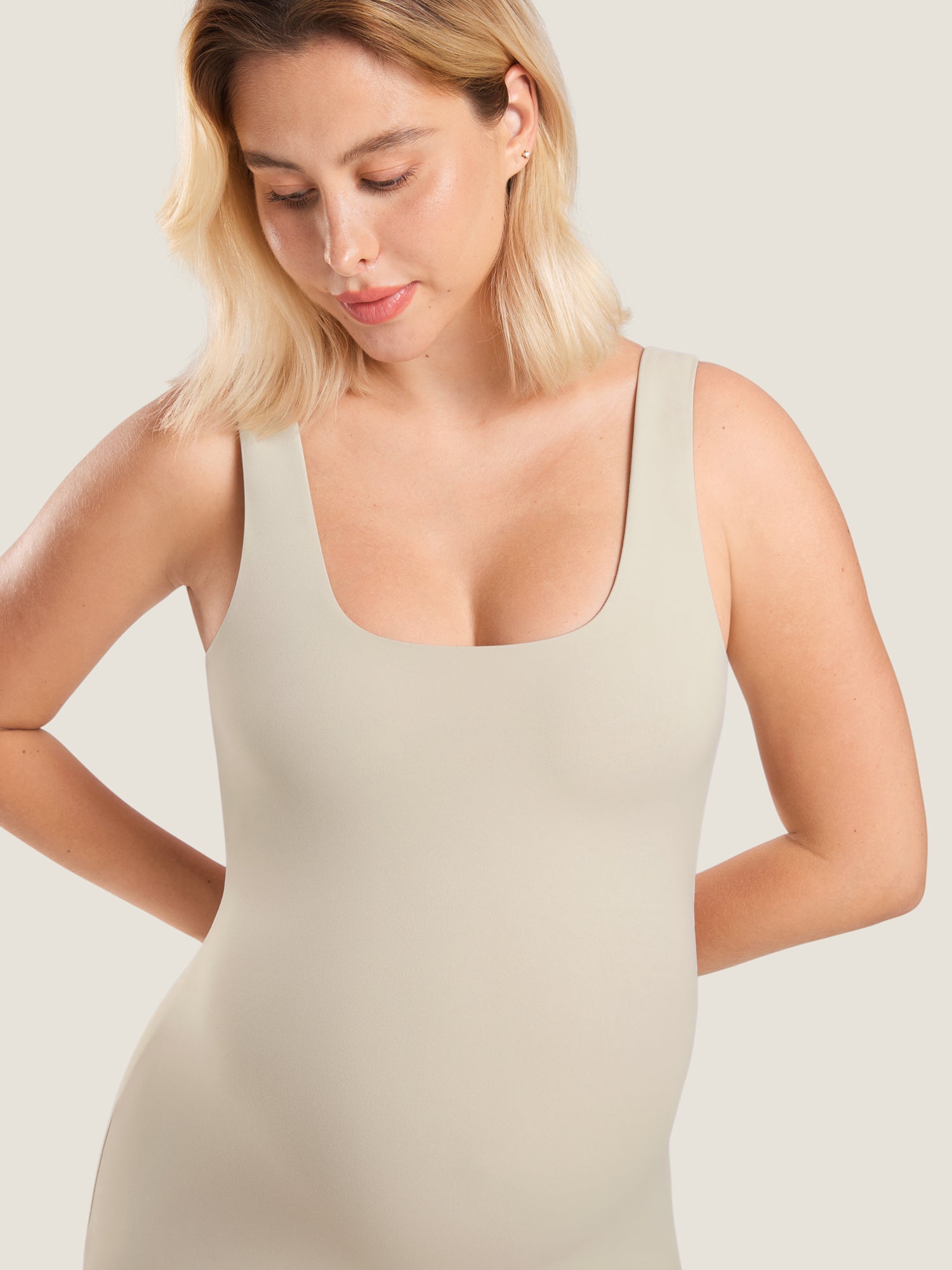 Natrelax™ Maternity Romper Mojave Tan