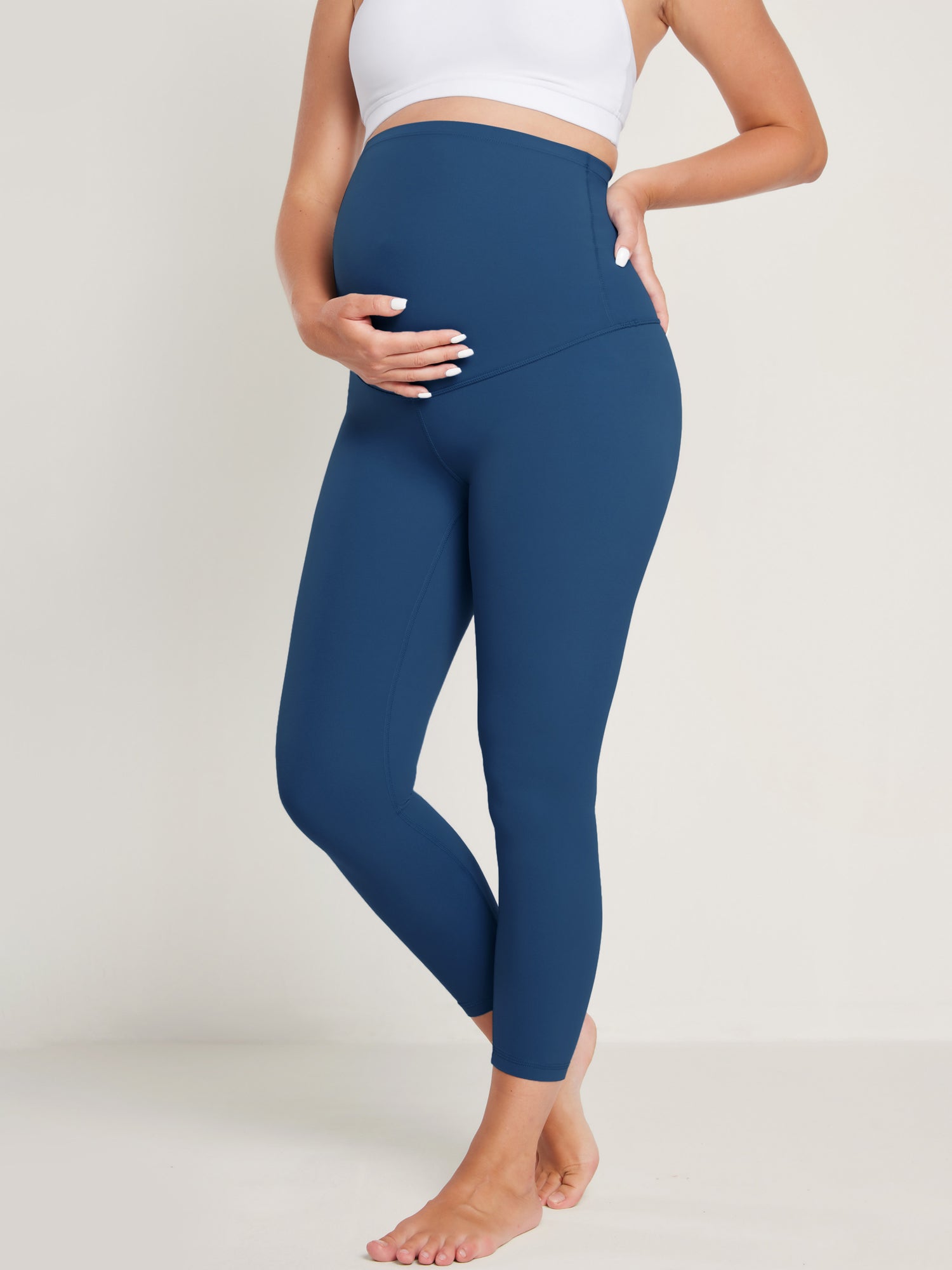 Natrelax® Maternity Leggings 25" - Super High Waist French Navy